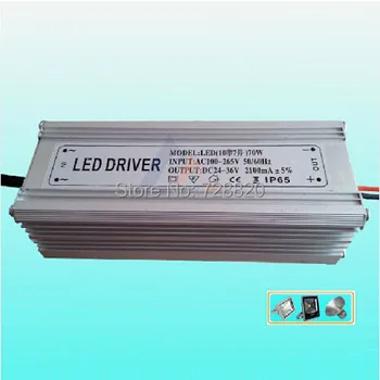 

70W IP65 Waterproof Integrated LED Driver Power Supply Constant Current AC100-265V 2100mA for LED Bulb