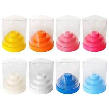 

48 Holes Nail Drill Bit Display Holder Standing with Cover Manicure Container Storage Box