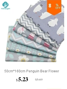 Новейшая хлопковая ткань с принтом совы, медведя, кошки для детской кроватки, простыня, ткань для шитья подушек, одеяло, одежда для девочек