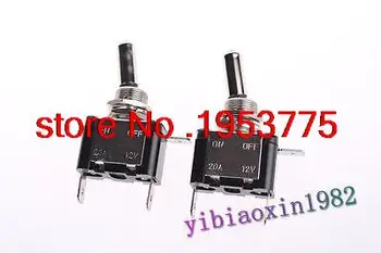 

10pcs DC 12V 20A 3 Terminal SPST ON/OFF Green LED Light Latching Toggle Switch