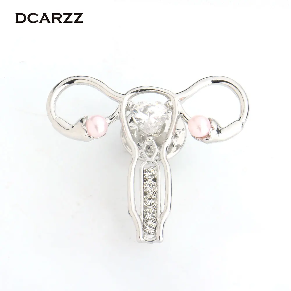 Pin con forma vientre para mujer, broche médico con Perla Rosa y corazón, símbolo de Medicina joyería para mujer/enfermera/médico - AliExpress Joyería y accesorios