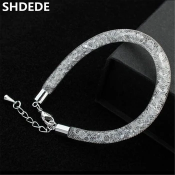 

SHDEDE Austrian Crystal from Swarovski Charm Bracelets For Women Fashion Jewelry Wedding Bridal Brand Design Popular -24476