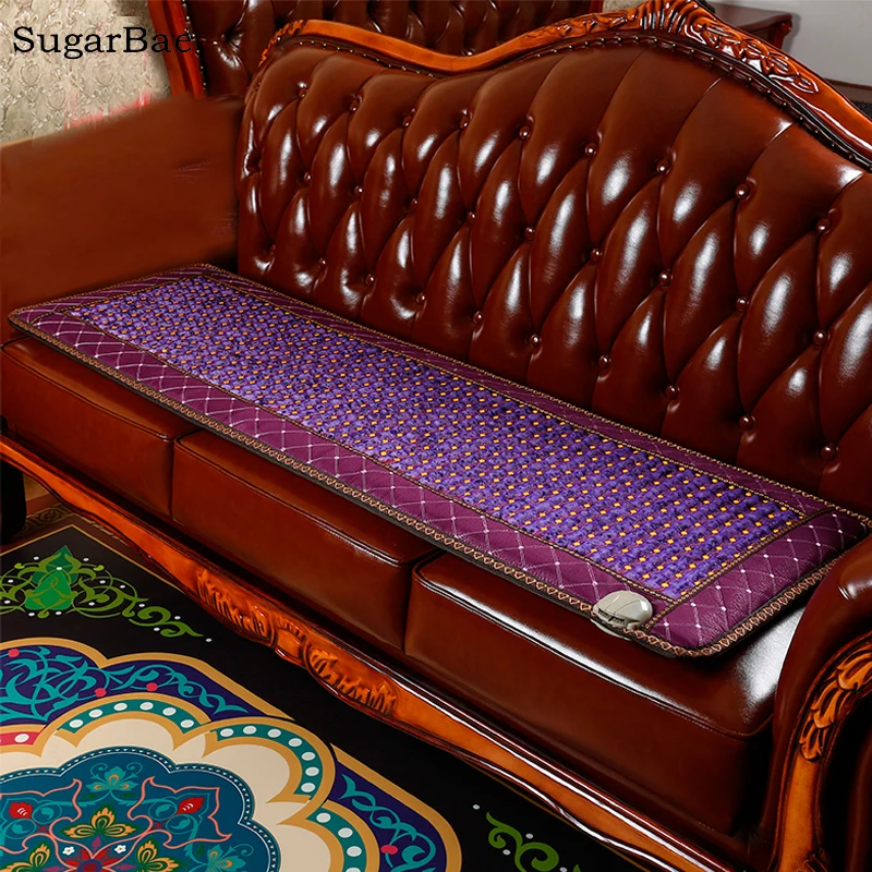 New 7 Colorful Stone Heated Sofa Mat Electric Heating Jade Mattress New 7 Colorful Stone Heated Sofa Mat Electric Heating Jade Mattress Sleeping Physical Therapy 50x150cm In Mage Relaxation From Beauty Health On