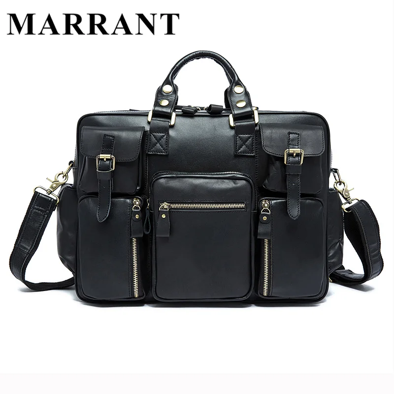 MARRANT Genuine Leather Men Bags New Male Briefcase Man Business Laptop Bag Men Crossbody Shoulder Handbags Men's Messenger 8812