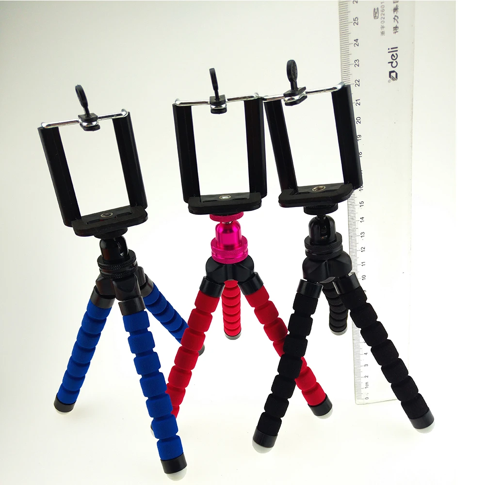 Mini 360 Rotate degrees Ball head Flexible Tripod with phone holder Octopus Tripod Bracket Stand Mo