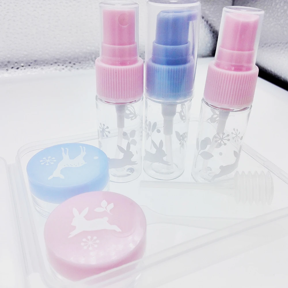 

7Pcs/Set Refillable Bottles Travel Silicone Skin Care Lotion Shampoo Gel Squeeze Perfume Bottle Tube Containers Squeeze Kits 115