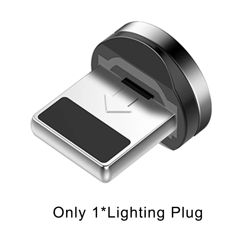 FLOVEME Micro USB кабель 1 м светодиодный магнитный usb type-C кабель для мобильного телефона световые кабели для iPhone samsung S9 Xiaomi зарядное устройство - Цвет: only For Apple Plug
