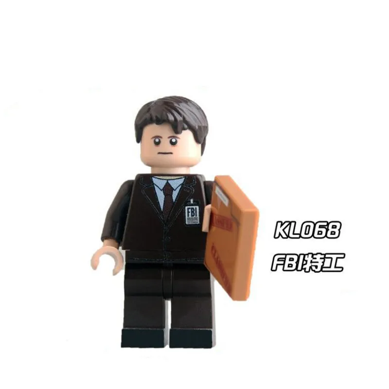 Single Sale Building Blocks KL068 FBI Agent DC Marvel Super Heroes Star Wars Set Action Bricks Dolls Kids DIY Toys block-set : image Single Sale Building Blocks KL068 FBI Agent DC Marvel Super Heroes Star Wars Set Action Bricks Dolls Kids DIY Toys block-set