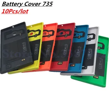 

10Pcs/lot Original Housing Battery Door For Nokia Lumia 735 Back Battery Cover Case With NFC Wireless Charging