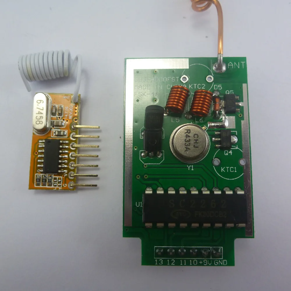 433 МГц PT2262 PT2272 EV1527 кодировщик для Arduino декодер RF передатчик приемник Link Kit|encoder