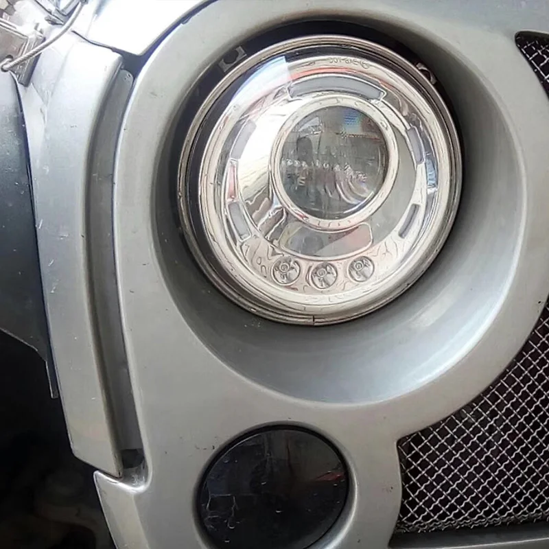 FADUIES 7 Inch Round HLow Beam LED Headlight For Lada 4x4 urban Niva For Jeep Wngler Hummer Land rover defender (10)