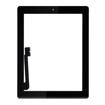

50Pcs For Apple iPad 3 4 A1416 A1430 A1403 A1458 A1459 A1460 (Checked) Sensor Digitizer Outer Glass Panel Touch Screen+Button