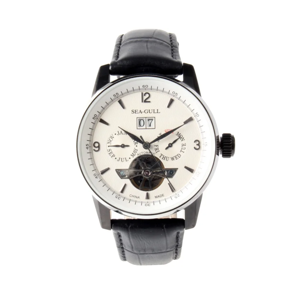 

Seagull Full Calendar Grande Date Flywheel Onion Crown Exhibition Back Automatic Men's Watch Sea-gull 219.328