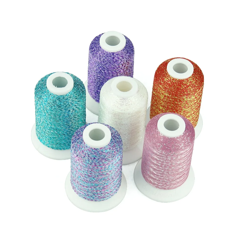 Популярная металлическая вязальная нить Simthread 500 м бесплатная доставка|knitting