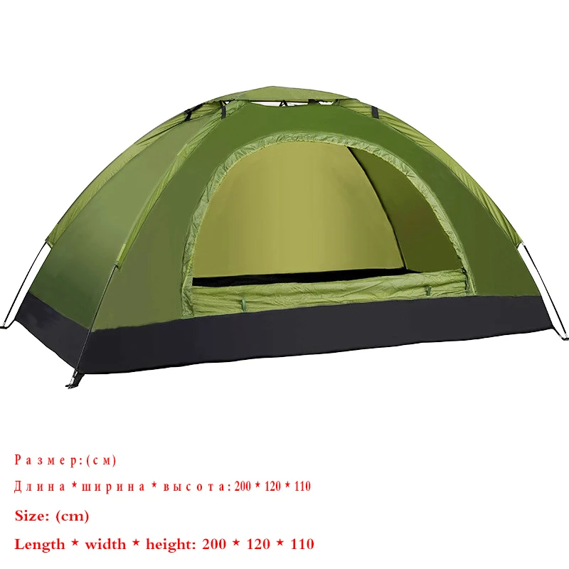 Высококачественные Семейные палатки для кемпинга, маленькие палатки для 2, 3, 4 человек, серебристая лента, складная Автоматическая походная палатка, большая или маленькая - Цвет: 6