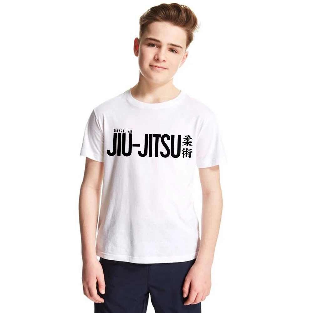 

2018 New Brazilian Jiu Jitsu Kids T Shirt Kongfu JJJ BJJ Boys Girls Unisex T-shirt Toddler Baby Summer Tops Casual Children Wear