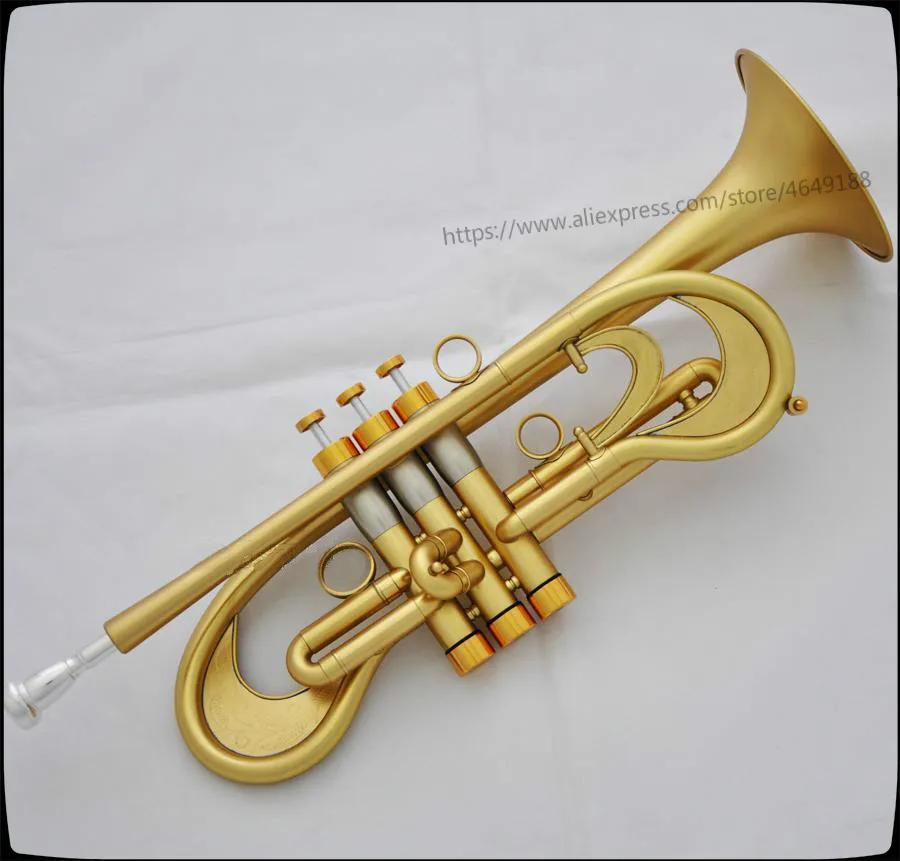 

Professional Bb Trumpet Customized Flumpet Horn Matt Finish With Case