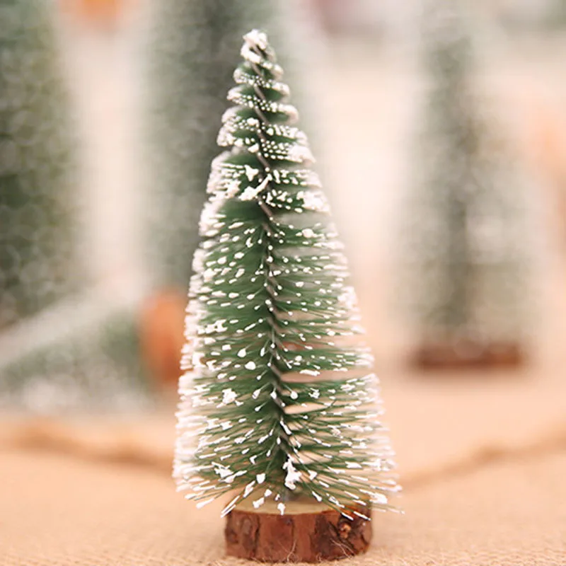Мини Рождественская елка, настольные украшения, искусственные Праздничные рождественские украшения для деревьев