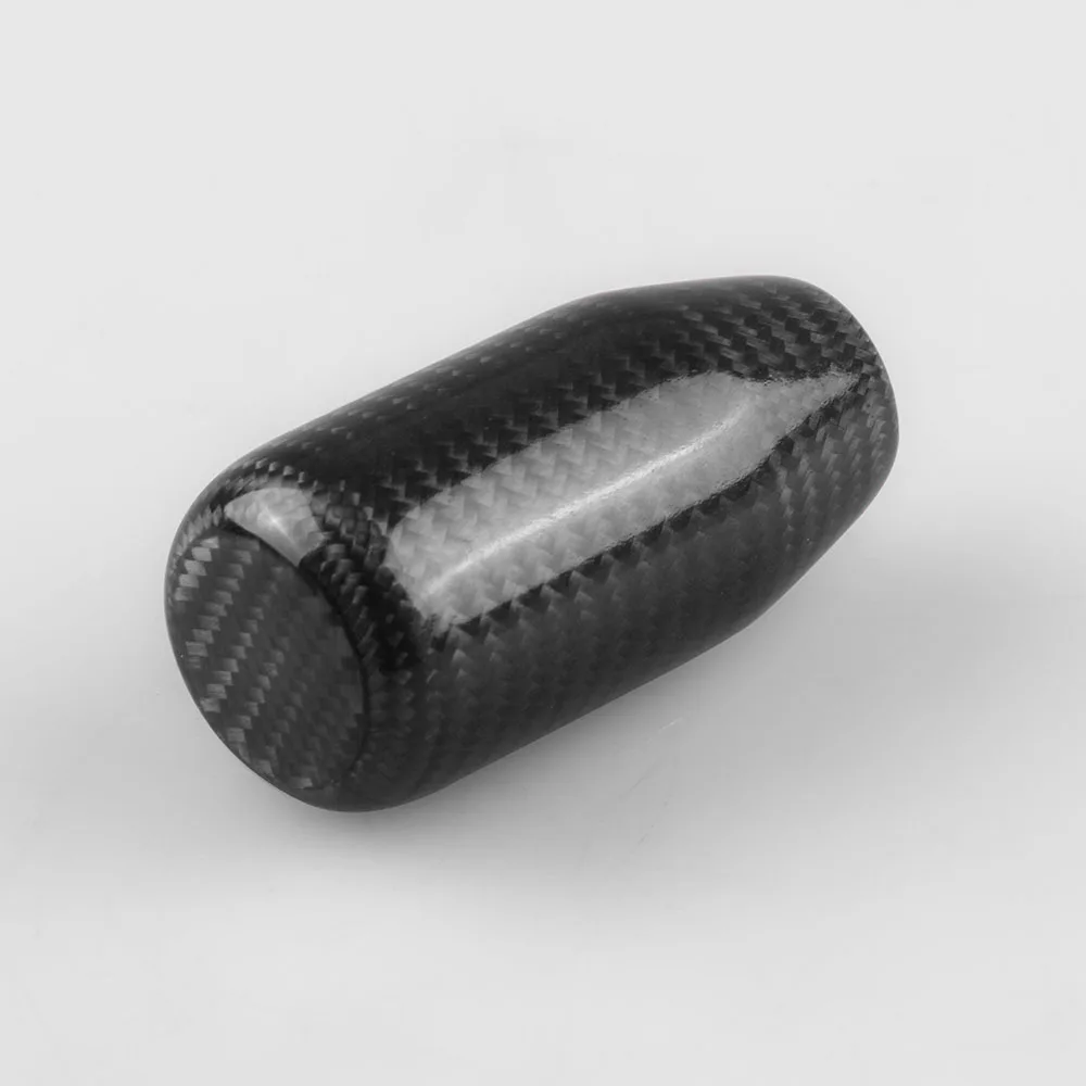 Универсальный Реальные углеродного волокна набалдашник ручки переключения скоростей для автомобиля прямые черные рукоятка рычага переключения передач с 3 шланги Размеры 8/10/12 мм Высокое качество