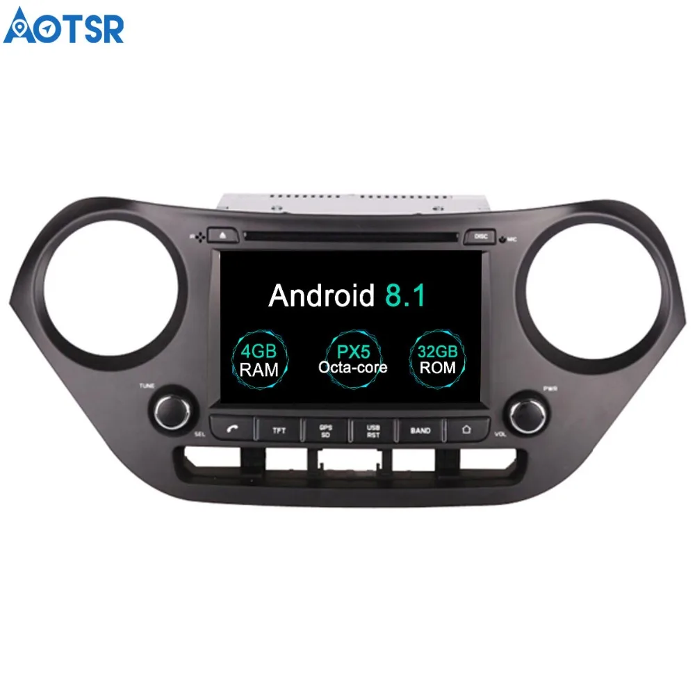 Clearance Aotsr Android 8.1 GPS navigation Car DVD Player For Hyundai I 10 I-10 2013+ multimedia 2 din radio recorder 4GB+32GB 2GB+16GB 0