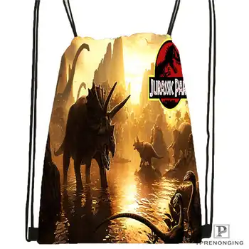 

Custom Jurassic-Park Drawstring Backpack Bag Cute Daypack Kids Satchel (Black Back) 31x40cm#2018612-01-23