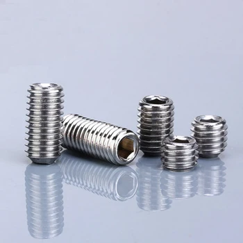 

5pcs 10#-32 allen concave end screws inner hexagon screw headless bolts machine rice bolt system fine thread teeth tight set