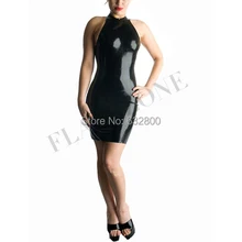 Подиум латексные платья одежды