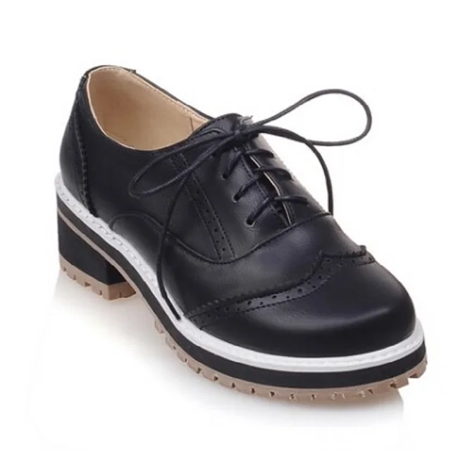 High Quality Preppy Tide Lace Low Top Comfortable Vogue Oxfords High Quality Preppy Tide Lace Low Top Comfortable Vogue Oxfords School Office Shoes Size 66