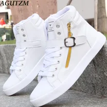 AGUTZM Men's Vulcanize Shoes 2019 spring Fashion Lace-up Men Casual Shoes High Top Retro Comfortable Men's Flat Sports Shoes Z79 AGUTZM Men's Vulcanize Shoes 2019 spring Fashion Lace-up Men Casual Shoes High Top Retro Comfortable Men's Flat Sports Shoes Z79