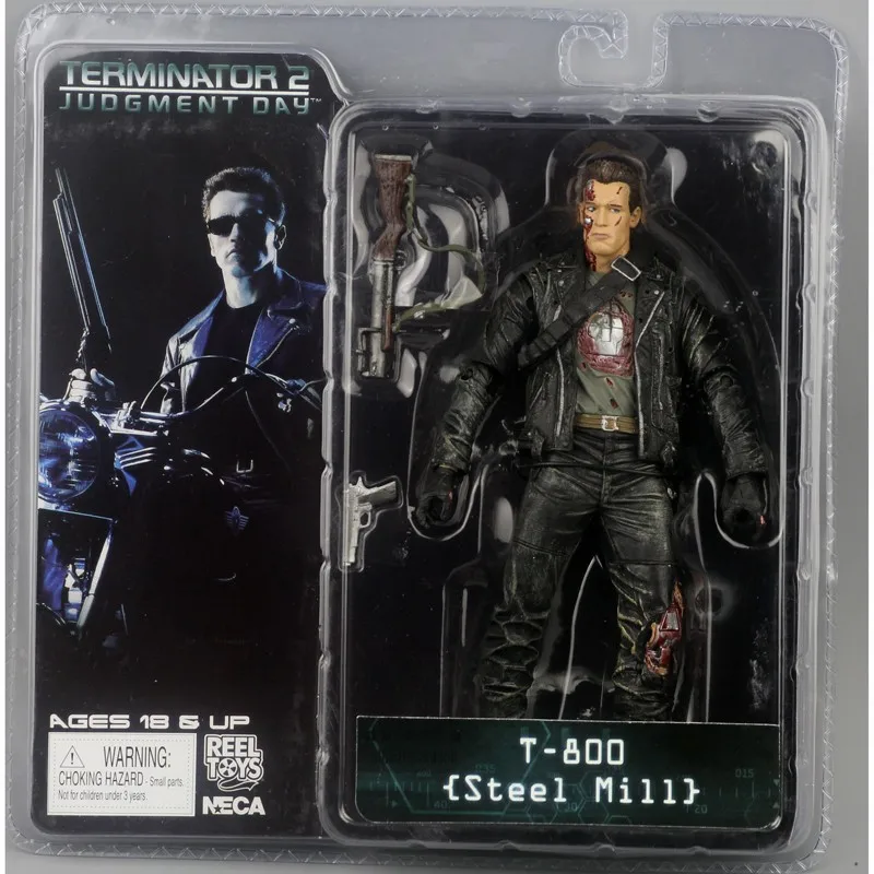 Новая коробка NECA Терминатор 2 фигурка T800 Cyberdyne Showdown ПВХ фигурка игрушка " 18 см