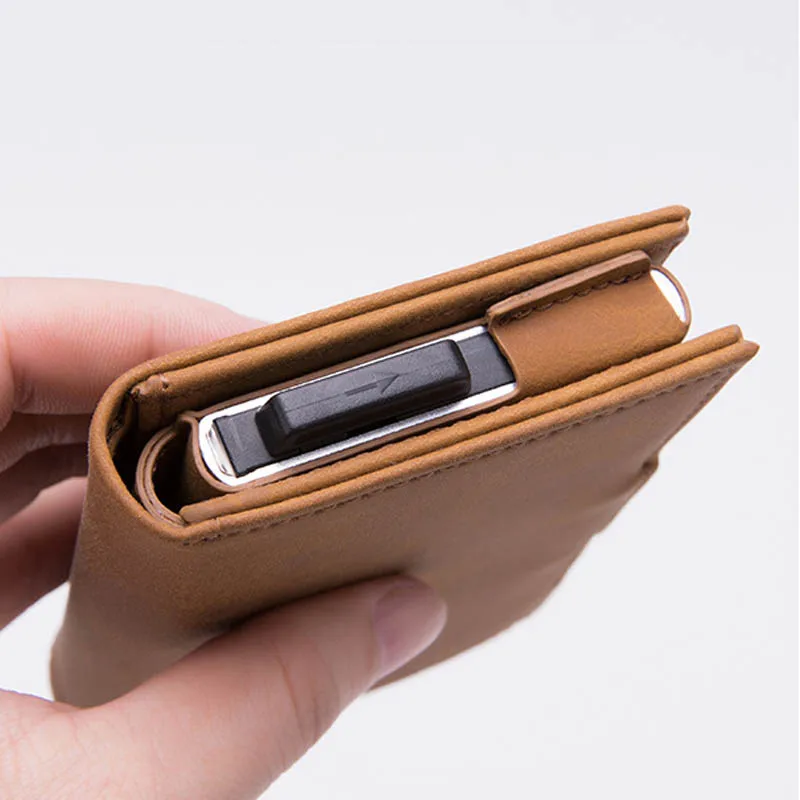 Стиль RFID визитница минималистский Для мужчин кошелек металлические кредитных карт и не только! сделана из алюминия Блокировка кредитной держатель для карт 5 цветов