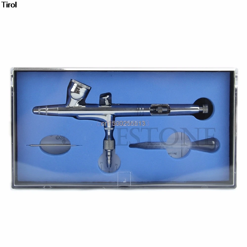 

Dual Action Gravity Feed 0.2/0.3/0.35/0.5 mm Airbrush Spray Gun Set Tattoo Tools