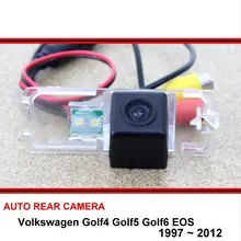 Для Volkswagen Golf4 Golf5 Golf6 Golf 4 5 6 EOS камера заднего вида для парковки заднего вида HD CCD ночное видение