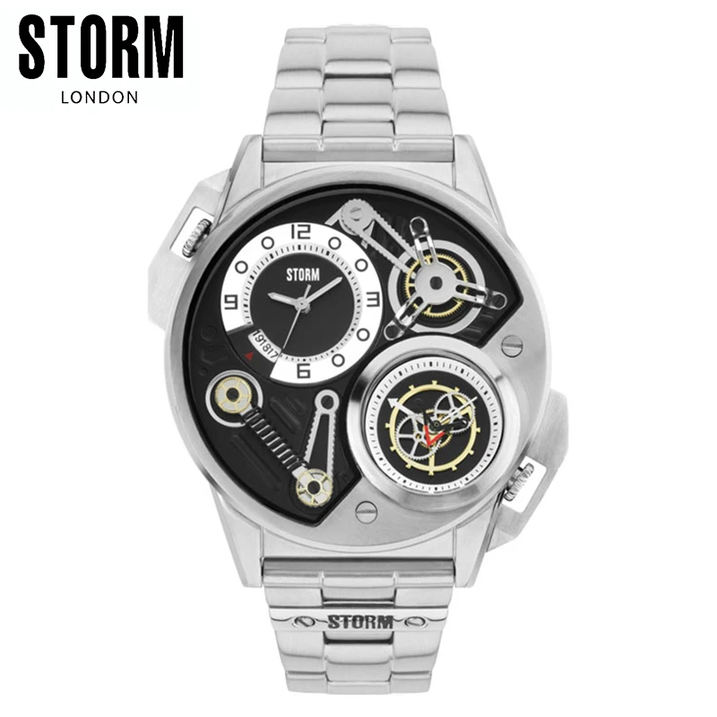 

STORM Men's Watch Large Dial Multi-function Quartz Watch DUALTRON BLACK
