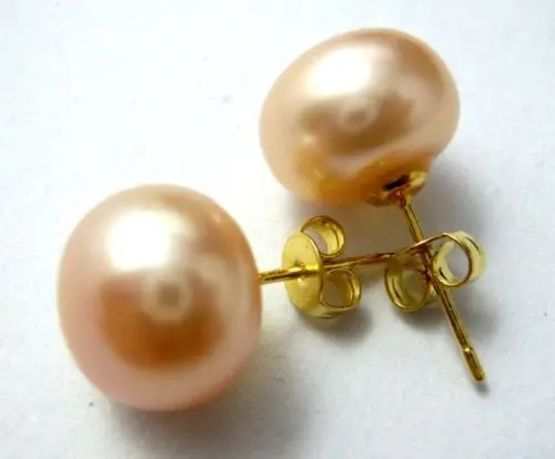 

11-12mm the Pink Akoya Cultured Pearl Earring AAA