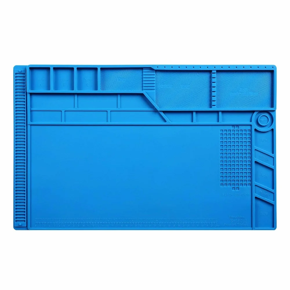 Heat Insulation Silicone Soldering Pad Repair Maintenance Platform Desk Mat PC phone Repair Mat Magnetic 25*35 30*45 35*55cm