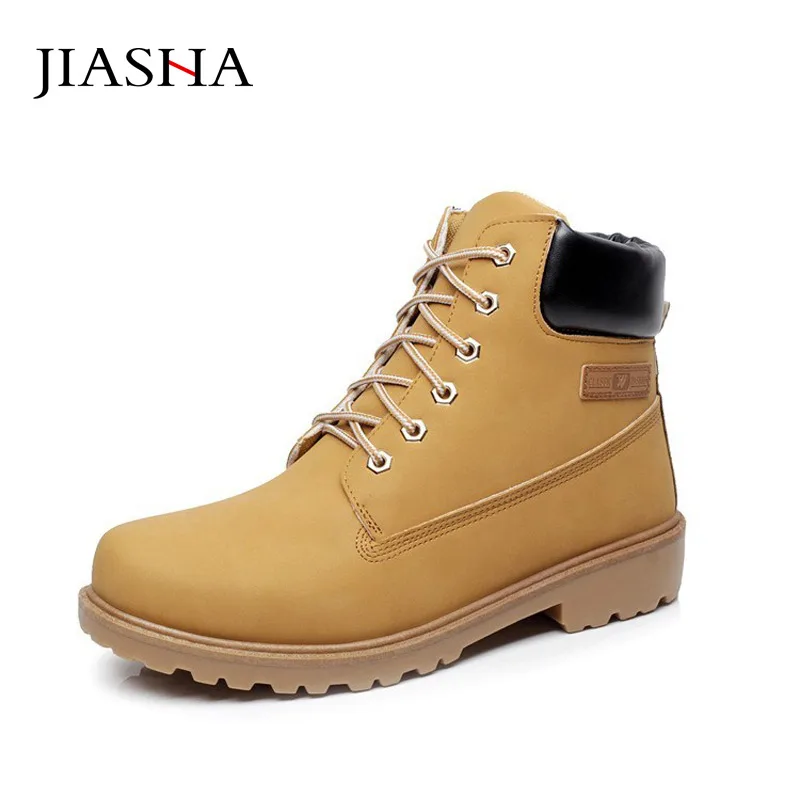 

Fashion men solid color ankle boots 2017 New Arrivals PU snow warm boots men boots