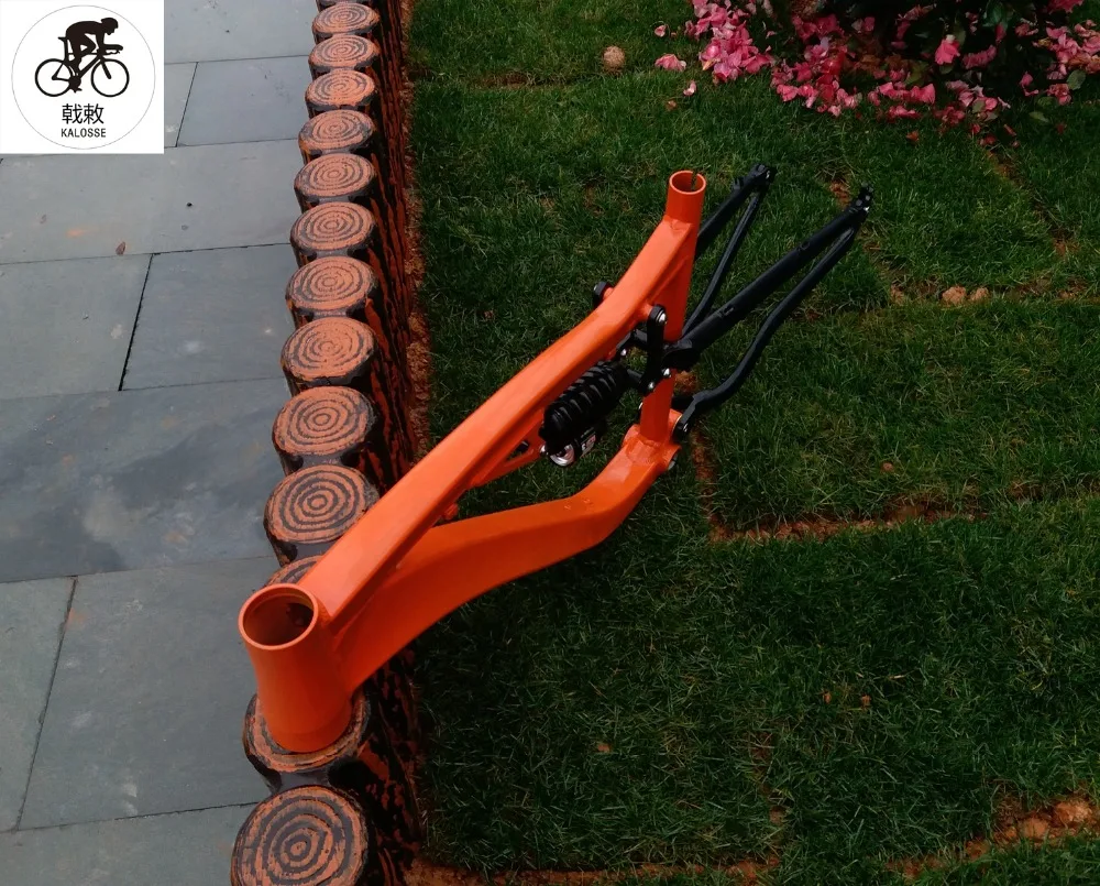 Excellent Kalosse adluts bike frame with 190mm travel DIY colors   mountain bicycle  frame alloy   Downhill  DH/AM  bike frame 13