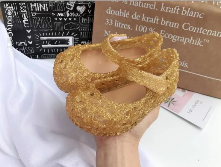 

Mini Birds Nest Style New Summer Girls' Babies Soft-soled Jelly Shoes Children Shoes Slip on Flat Toddler Kids Shoes