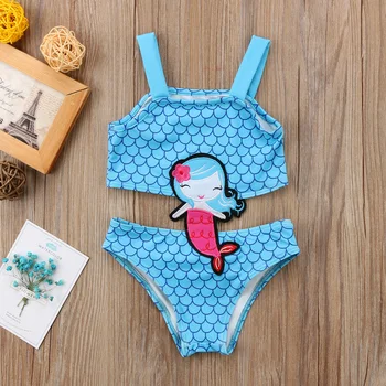 

Pudcoco Newest Fashion Toddler Baby Girl Clothes Mermaid Swimwear Swimsuit Beachwear One-piece Bikini Set