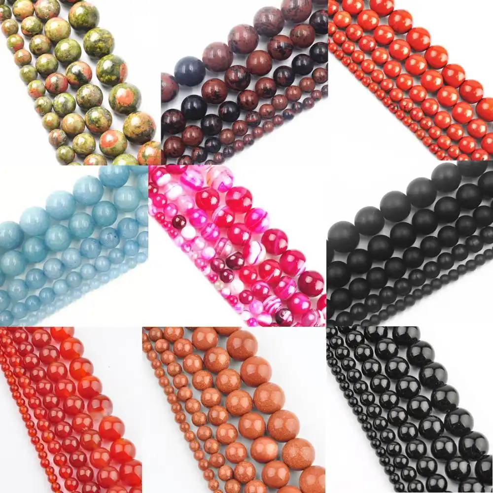50pcs 10mm Round Red /& Yellow Opaque Glass Loose Beads lot for Jewelry Making