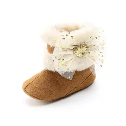 2018 Moda Infantil Bebé Botas de Nieve de Invierno Moccs Felpa Cálidos Zapatos de Bebé Dulce Mariposa-Nudo Niños Pequeños Botas de Bebé al por Mayor 2018 Moda Infantil Bebé Botas de Nieve de Invierno Moccs Felpa Cálidos Zapatos de Bebé Dulce Mariposa-Nudo Niños Pequeños Botas de Bebé al por Mayor