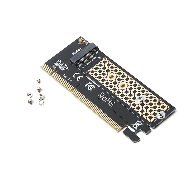 M.2 NVMe SSD NGFF к PCIE 3 0 X16 адаптер M ключ интерфейсная карта Suppor PCI Express 0x4 2230 2280 Размер m.2