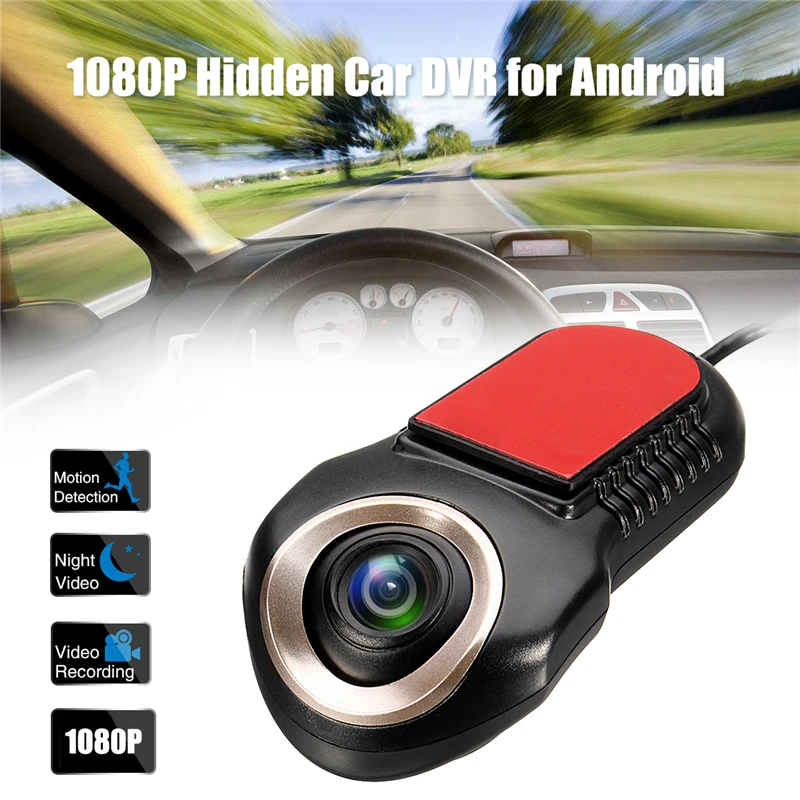 

Car Dash 1080P HD Camera With Night Vision Car DVR Camera Video Recorder Dash Cam for Android 170 Degree Concealed Drive Recorer