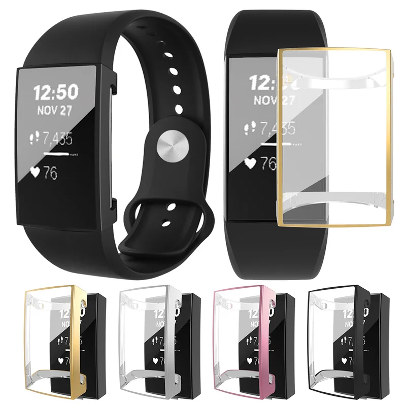 5 цветов для Fitbit Charge 3 силиконовый пыленепроницаемый и водонепроницаемый