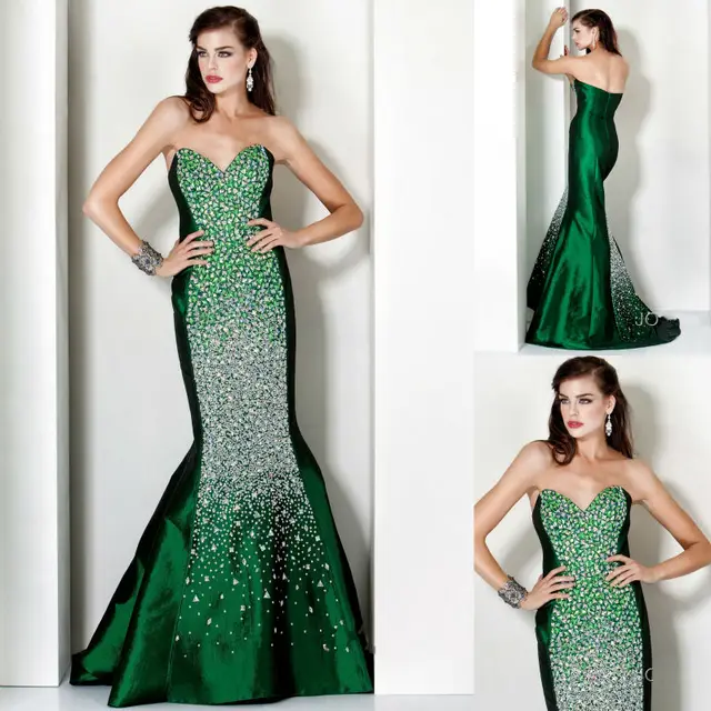Emerald Green Prom Dress 2013