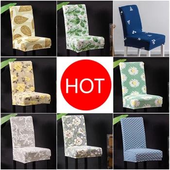 

Chair Cover Spandex Kitchen Slipcover Removable Anti-dirty Seat Cover for Banquet Wedding Dinner Restaurant housse de chaise 1PC