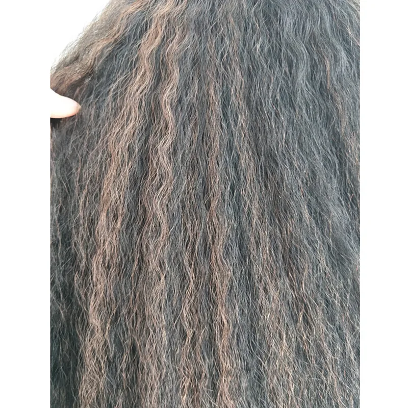 Pervado волосы 1 шт. 100 г афро кудрявые прямые пучки волос 14 дюймов коричневые искусственные завитые волосы пушистые волосы для женщин