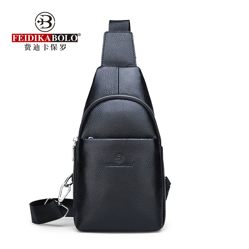 

FEIDIKABAOLUO Men's Messenger Bag New Fashion Chest Bag Casual Wild Large Capacity Travel Shoulder Bag