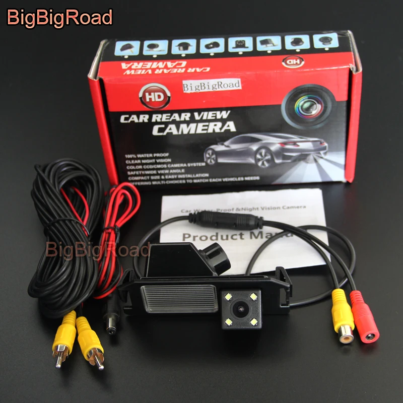 BigBigRoad Car Rear View Backup Parking Camera Waterproof For Hyundai Genesis Rohens Coupe I30 Solaris Kia Soul 2016 2017 | Автомобили и